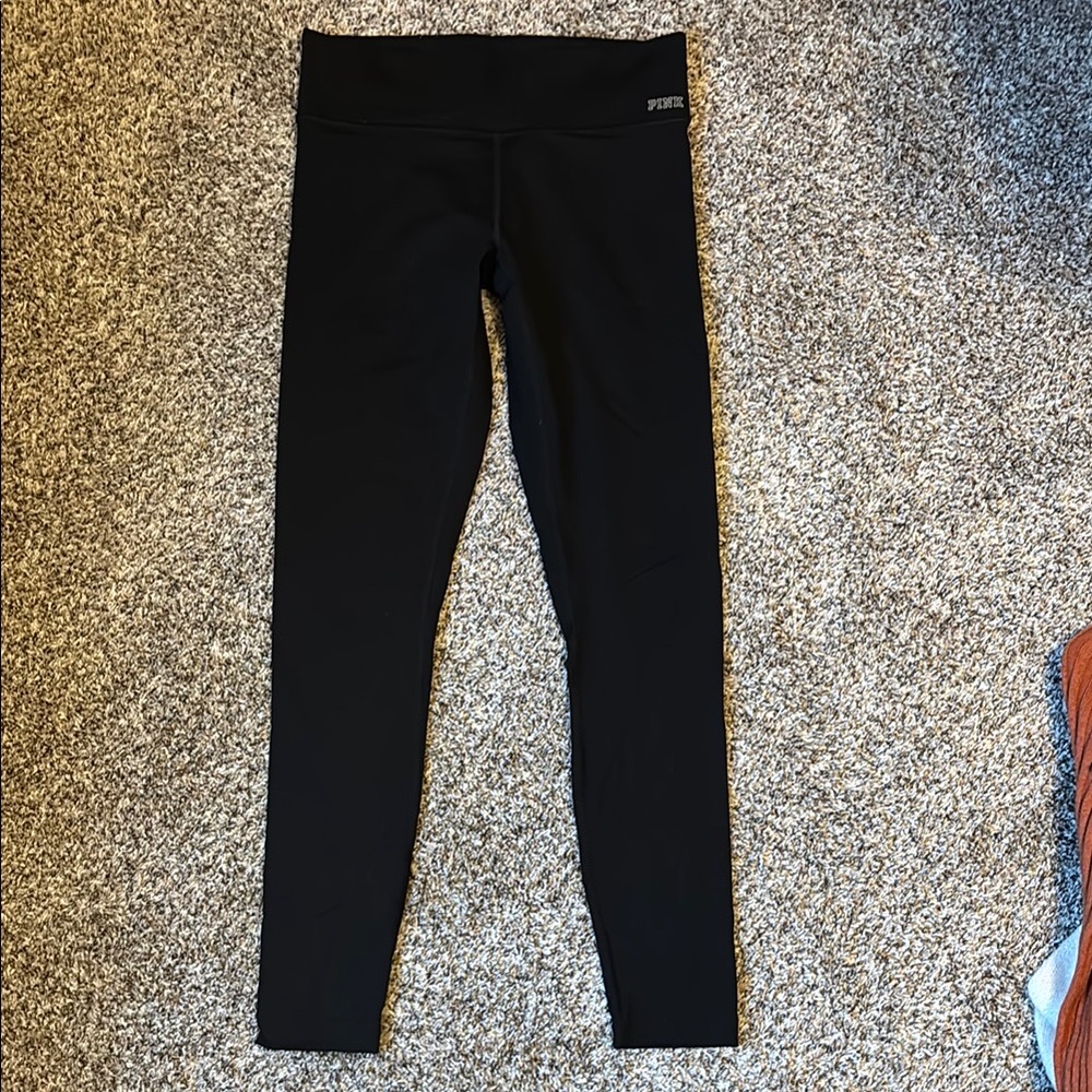 Victorias Secret Pink Ultimate Black Leggings
